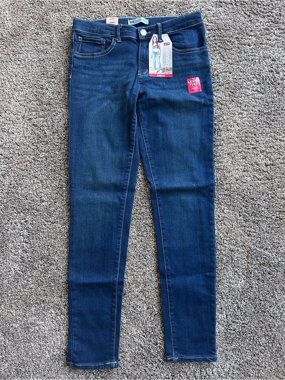 Levi's 710 NWT Indigo Skinny Stretch Jeans Size 16 Reg